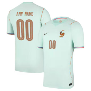 France National Team 2026 Away Stadium Replica Custom Jersey Green