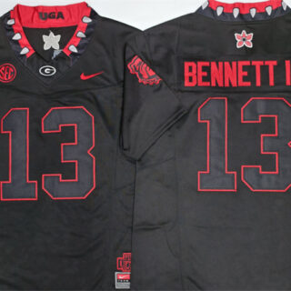 Georgia Bulldogs #13 Stetson Bennett IV White 2026 F.U.S.E. Stitched Jersey