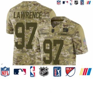 Giants #97 Dexter Lawrence Camo Men's Stitched Football Limited 2018 Salute To Service Jersey