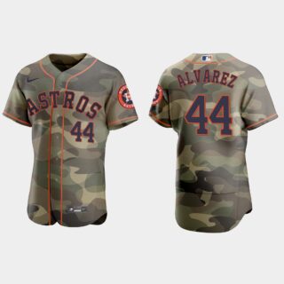 Houston Astros #44 Yordan Alvarez Men's Nike 2021 Armed Forces Day Authentic MLB Jersey -Camo