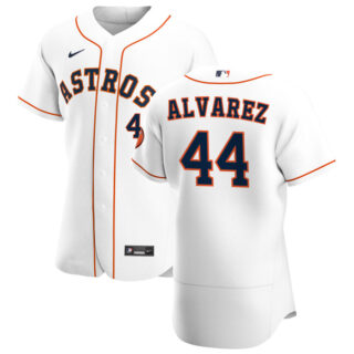 Houston Astros #44 Yordan Alvarez Men's Nike White Home 2020 Authentic Player MLB Jersey