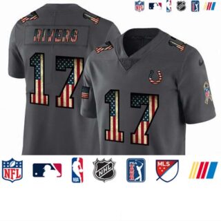 Indianapolis Colts #17 Philip Rivers Nike 2018 Salute to Service Retro USA Flag Limited NFL Jersey