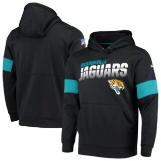 Jacksonville Jaguars Nike Sideline Team Logo Performance Pullover Hoodie Black