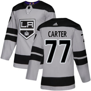 Kings #77 Jeff Carter Gray Alternate Authentic Stitched Hockey Jersey