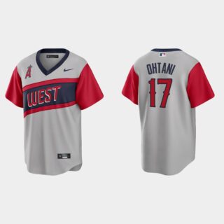 Los Angeles Angels #17 Shohei Ohtani Men's Nike Gray 2021 Little League Classic Game MLB Jersey