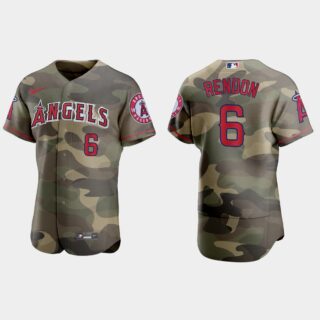 Los Angeles Angels #6 Anthony Rendon Men's Nike 2021 Armed Forces Day Authentic MLB Jersey -Camo
