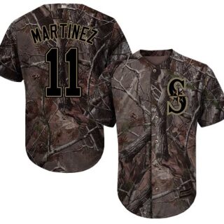 Mariners #11 Edgar Martinez Camo Realtree Collection Cool Base Stitched Baseball Jersey