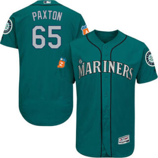 Mariners #65 James Paxton Green Flexbase Authentic Collection Stitched Baseball Jersey