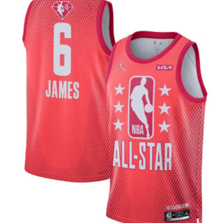 Men's 2022 All-Star #6 LeBron James Maroon Stitched Basketball Jersey