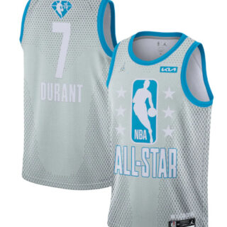 Men's 2022 All-Star #7 Kevin Durant Gray Stitched Basketball Jersey