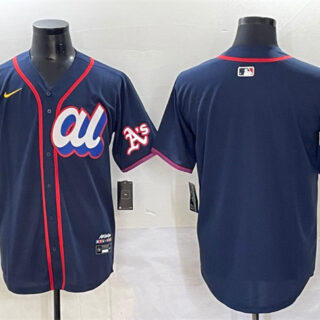 Men's American League Oakland Athletics Blank Navy 2025 All-Star Edition Limited Stitched Baseball Jersey