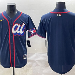 Men's American League Toronto Blue Jays Blank Navy 2025 All-Star Edition Limited Stitched Baseball Jersey