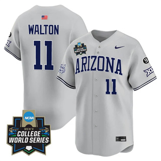 Men's Arizona Wildcats #11 Aaron Walton 2025 World Series Vapor Premier Limited Jersey All Stitched
