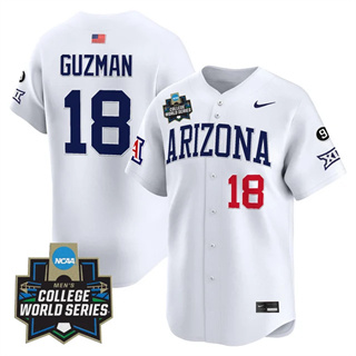 Men's Arizona Wildcats #18 Adonys Guzman 2025 World Series Vapor Premier Limited Jersey All Stitched