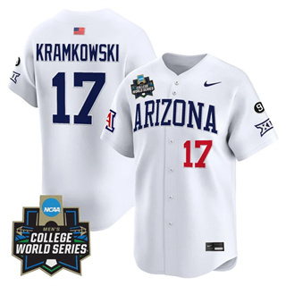 Men's Arizona Wildcats #17 Owen Kramkowski 2025 World Series Vapor Premier Limited Jersey All Stitched
