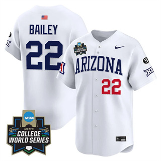 Men's Arizona Wildcats #22 Smith Bailey 2025 World Series Vapor Premier Limited Jersey All Stitched