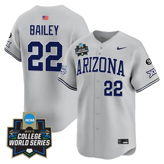 Men's Arizona Wildcats #22 Smith Bailey 2025 World Series Vapor Premier Limited Jersey All Stitched