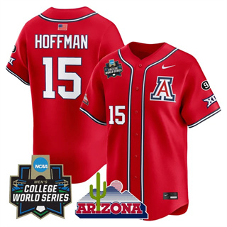 Men's Arizona Wildcats #15 Trevor Hoffman 2025 World Series Vapor Premier Limited Jersey All Stitched