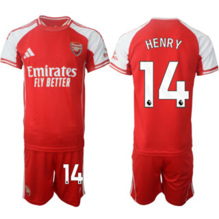 Men's Arsenal F.C #14 Reiss Nelson Red 2025 Home Soccer Jersey Suit
