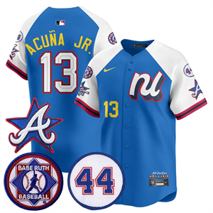 Men's Atlanta Braves National League 2025 MLB All-Star Jersey V3 All Stitched Ronald Acuna Jr. #13
