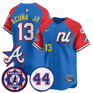 Men's Atlanta Braves National League 2025 MLB All-Star Jersey V3 All Stitched Ronald Acuna Jr. #13