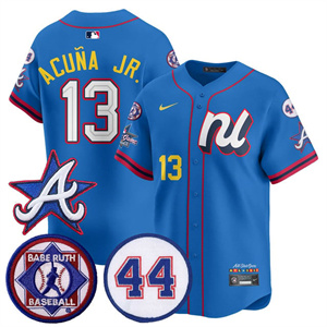 Men's Atlanta Braves National League 2025 MLB All-Star Jersey V3 All Stitched Ronald Acuna Jr. #13