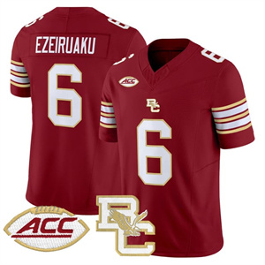 Boston College Eagles 2025 Vapor Limited Jersey All Stitched #6 Donovan Ezeiruaku