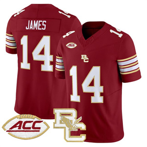 Boston College Eagles 2025 Vapor Limited Jersey All Stitched #14 Grayson James