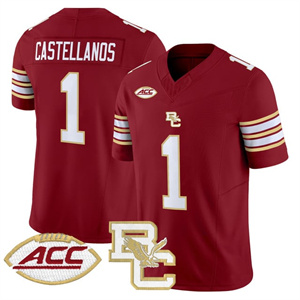 Boston College Eagles 2025 Vapor Limited Jersey All Stitched #1 Thomas Castellanos