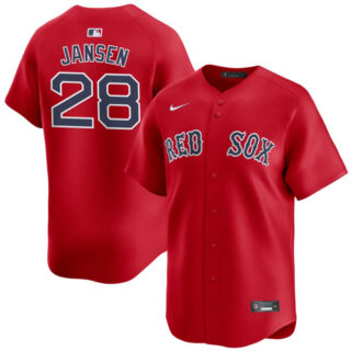 Men's Boston Red Sox #28 Danny Jansen Red 2024 Alternate Limited Stitched Baseball Jersey