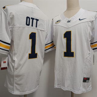 Men's California Golden Bears ACTIVE PLAYER Custom White F.U.S.E. Stitched Football Jersey