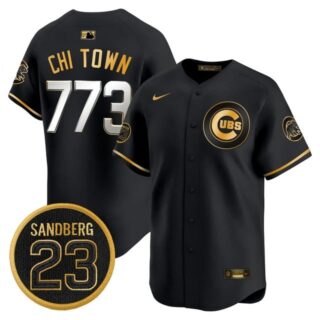 Men's Chicago Cubs 'Ryne Sandberg Tribute' Vapor Premier Limited Jersey V2 All Stitched #773 Chi Town