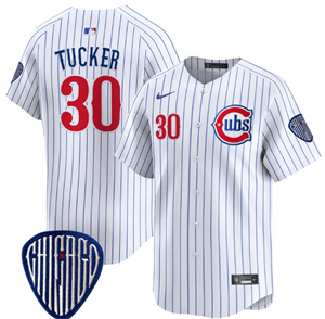 Men's Chicago Cubs Blue Alternate Vapor Premier Limited Jersey All Stitched Pinstripe Kyle Tucker