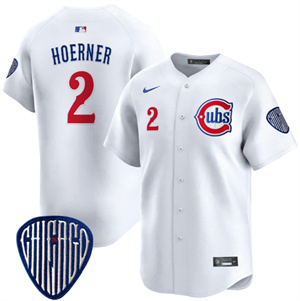 Men's Chicago Cubs Blue Alternate Vapor Premier Limited baseball Jersey All Stitched White #2 Nico Hoerner