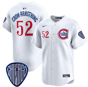Men's Chicago Cubs Blue Alternate Vapor Premier Limited baseball Jersey All Stitched White #52 Pete Crow-Armstrong