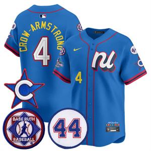 Men's Chicago Cubs National League 2025 MLB All-Star Jersey V3 All Stitched Pete Crow-Armstrong #4