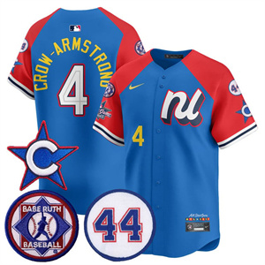 Men's Chicago Cubs National League 2025 MLB All-Star Jersey V3 All Stitched Pete Crow-Armstrong #4