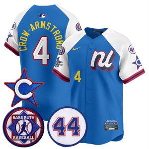 Men's Chicago Cubs National League 2025 MLB All-Star Jersey V3 All Stitched Pete Crow-Armstrong #4