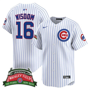Men's Chicago Cubs Wrigley Field Style Vapor Premier Limited Jersey All Stitched Patrick Wisdom #16