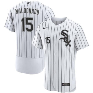 Men's Chicago White Sox #15 Mart??n Maldonado White Flex Base Stitched Baseball Jersey