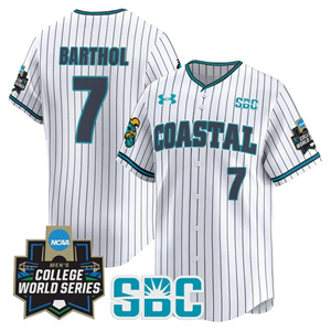 Men's Coastal Carolina Chanticleers #7 Blake Barthol 2025 World Series Vapor Premier Limited Jersey All Stitched