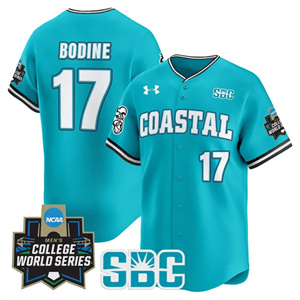 Men's Coastal Carolina Chanticleers #17 Caden Bodine 2025 World Series Vapor Premier Limited Jersey All Stitched