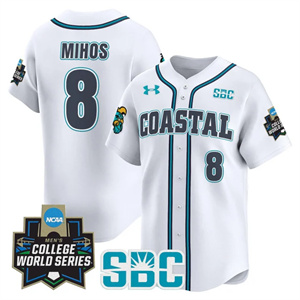 Men's Coastal Carolina Chanticleers #8 Dean Mihos 2025 World Series Vapor Premier Limited Jersey All Stitched
