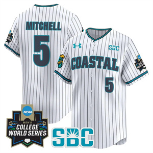 Men's Coastal Carolina Chanticleers #5 Walker Mitchell 2025 World Series Vapor Premier Limited Jersey All Stitched