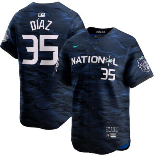 Men's Colorado Rockies #35 Elias D??az Royal 2023 All-Star Stitched Baseball Jersey