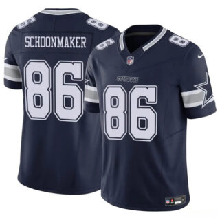 Men's Dallas Cowboys #86 Luke Schoonmaker Navy 2023 F.U.S.E Vapor Untouchable Limited Stitched Football Jersey