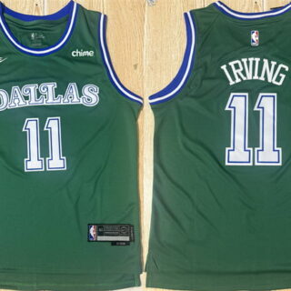 Men's Dallas Mavericks #11 Kyrie Irving Green 2025 26 Classic Edition Stitched Basketball Jersey