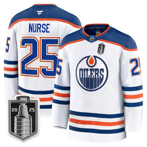 Men's Edmonton Oilers 2025 Stanley Cup Final Premium Jersey All Stitched #25 Darnell Nurse
