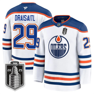 Men's Edmonton Oilers 2025 Stanley Cup Final Premium Jersey All Stitched #29 Leon Draisaitl