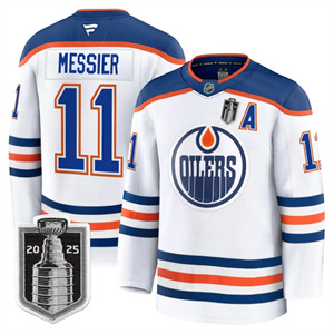 Men's Edmonton Oilers 2025 Stanley Cup Final Premium Jersey All Stitched #11 Mark Messier